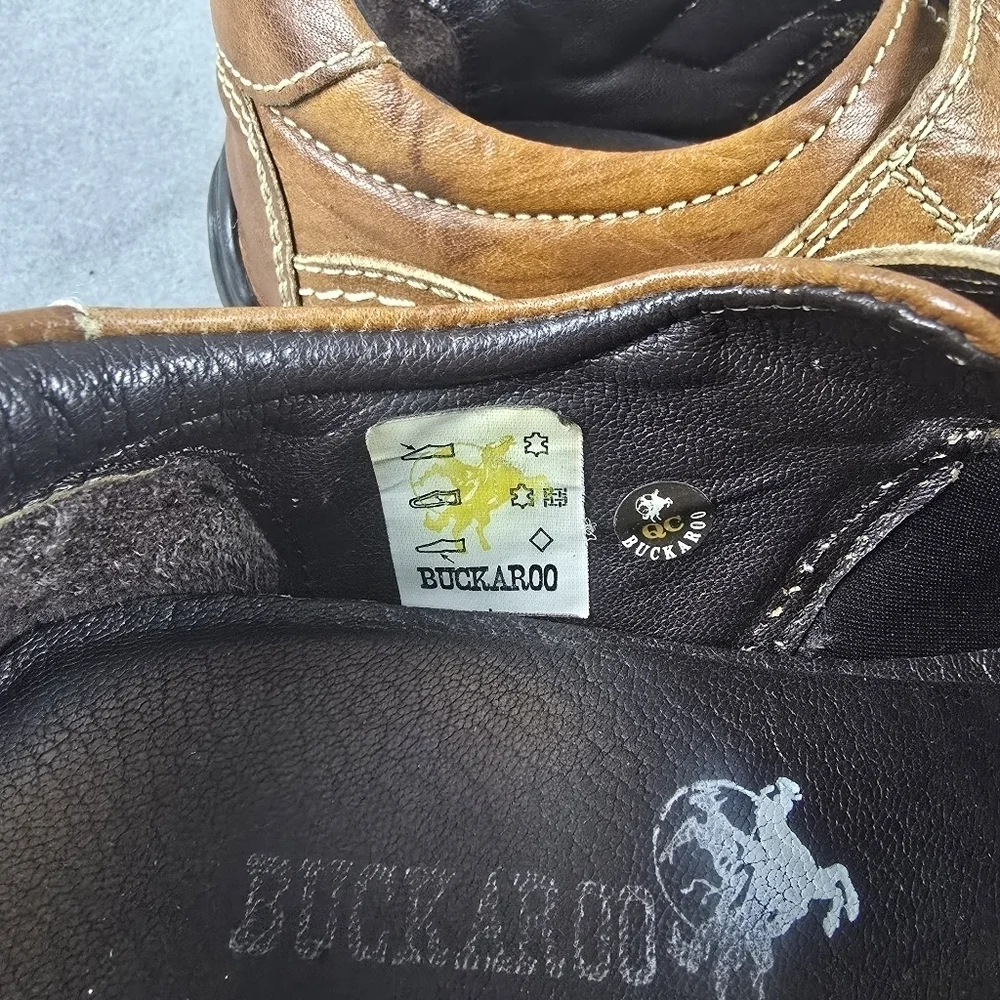 Buckaroo men's cameron tan leather sandals size 42 ,shoes**SALE**